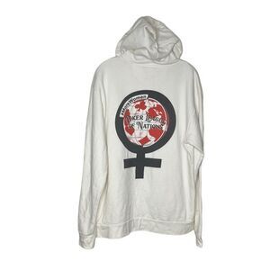 POKER League Of Nations PLON White Hoodie Womens Poker Size XL